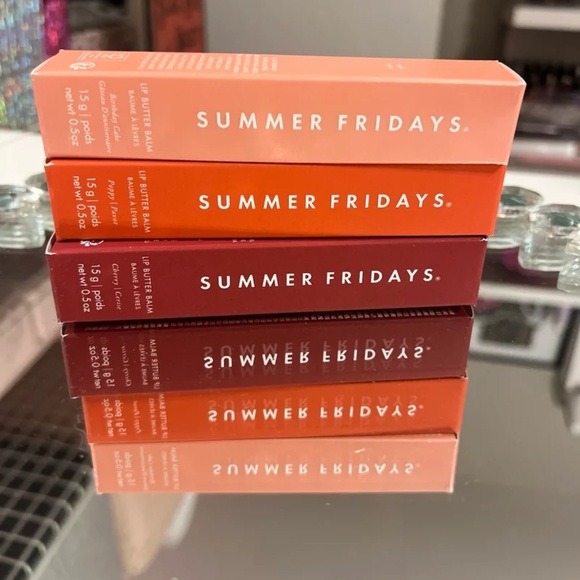 Summer Fridays Other - Summer Fridays Lip Balm Trio in Cherry-Birthday Cake-Poppy